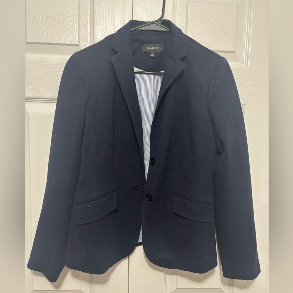 Talbots blazer blue size 6